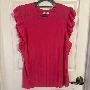 Ruffled Pink Blouse